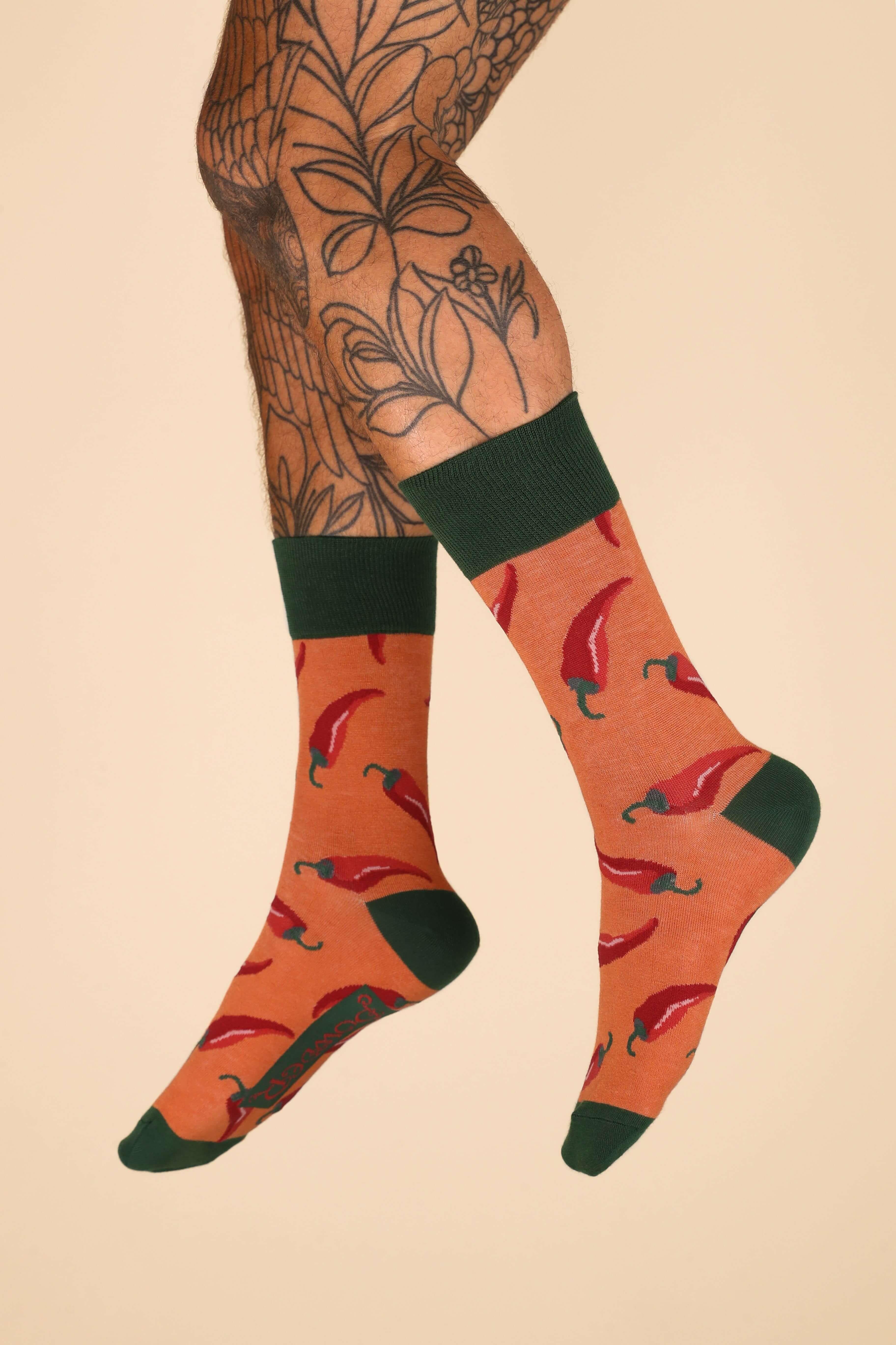 Men's Chillies Socks - Tangerine