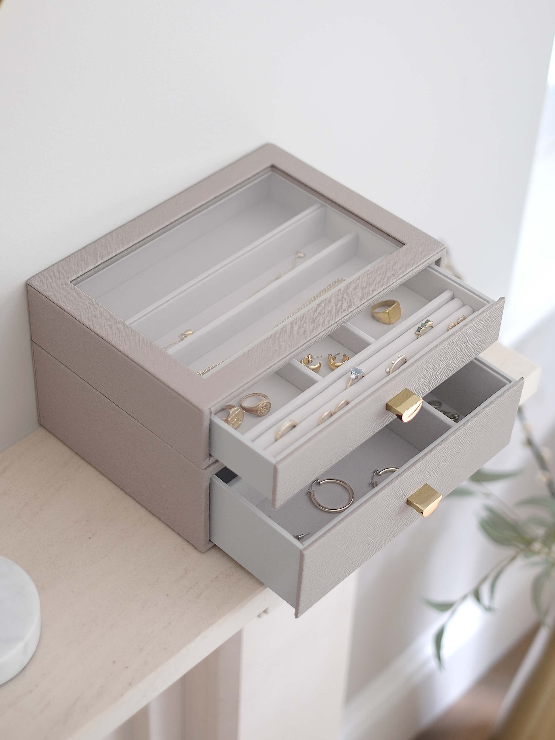 Taupe Classic Drawer Set Of 2