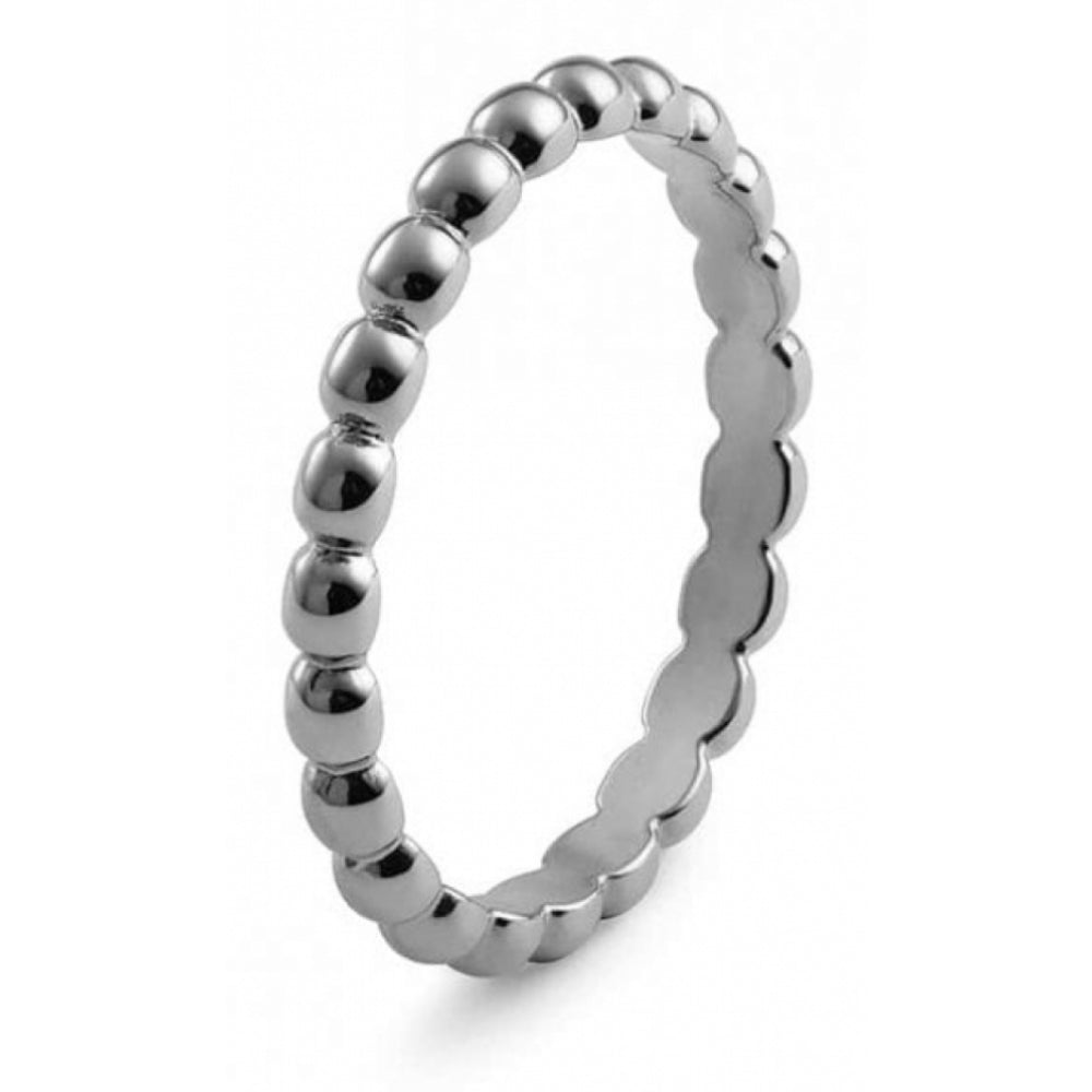 Famosa Matino Silver Plated Stainless Steel Spacer Ring