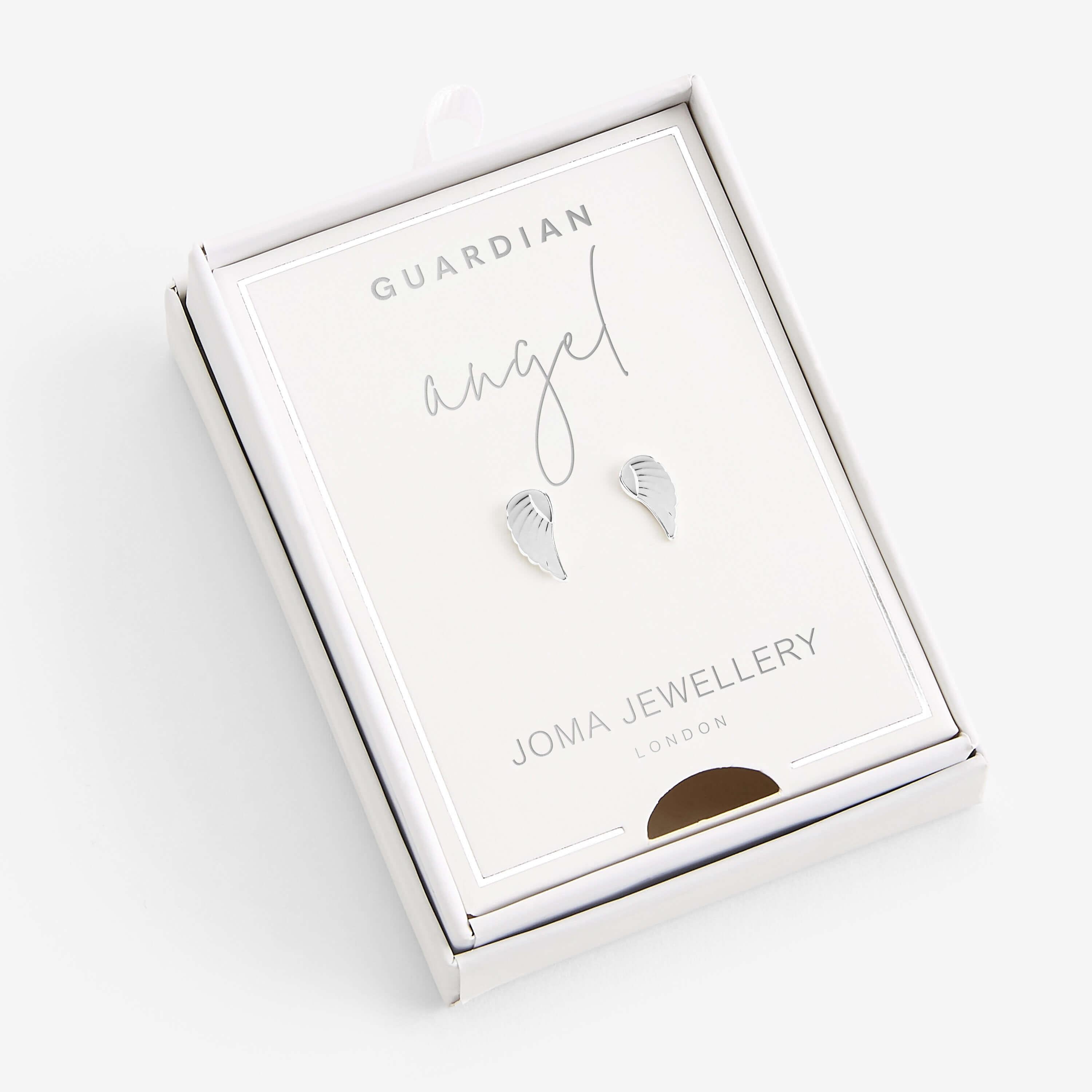 Treasure The Little Things | Guardian Angel | Silver | Earring Box