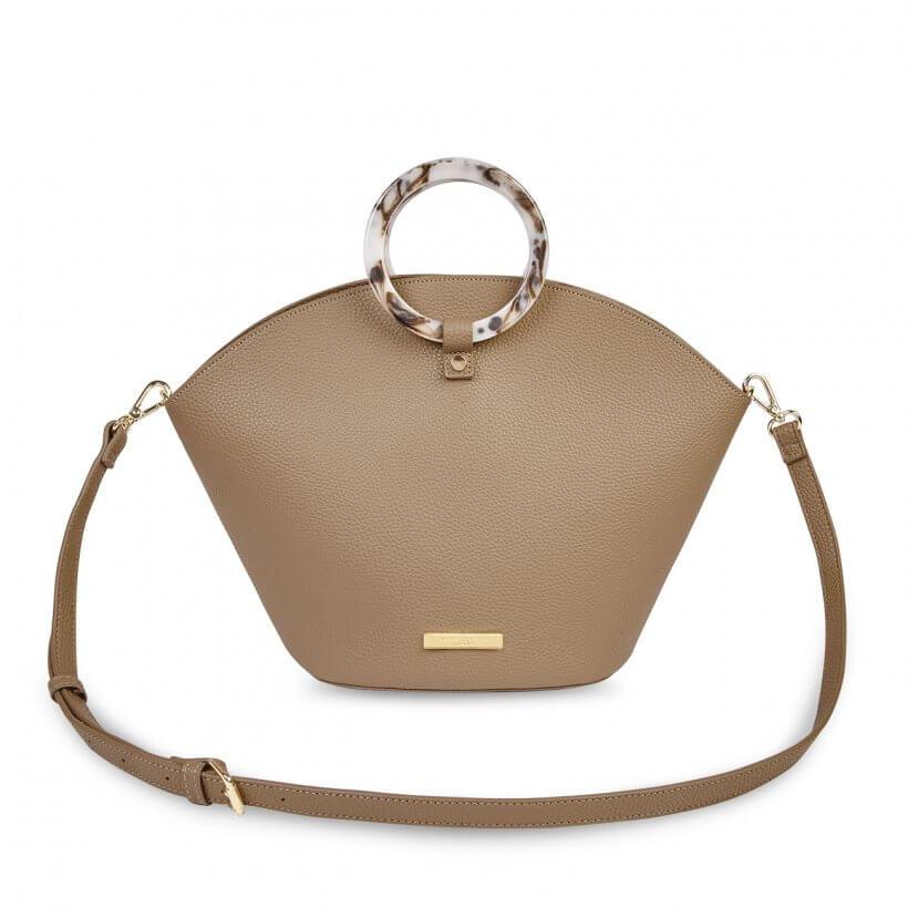 Capri Round Handle Bag | Taupe