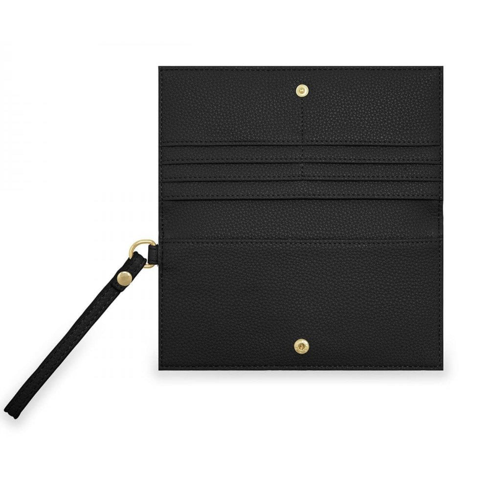 Cleo Wristlet | Black | 10 X 19 Cm
