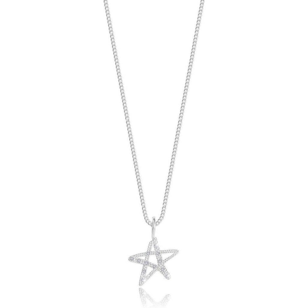 Sentiment Set - Sparkle - Star Outline Pave Earrings & Necklace Set