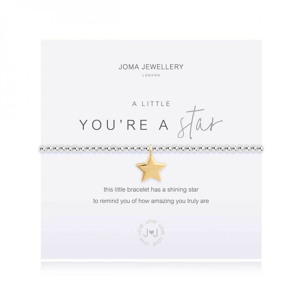 A Little You're A Star Silver Bracelet 17.5cm