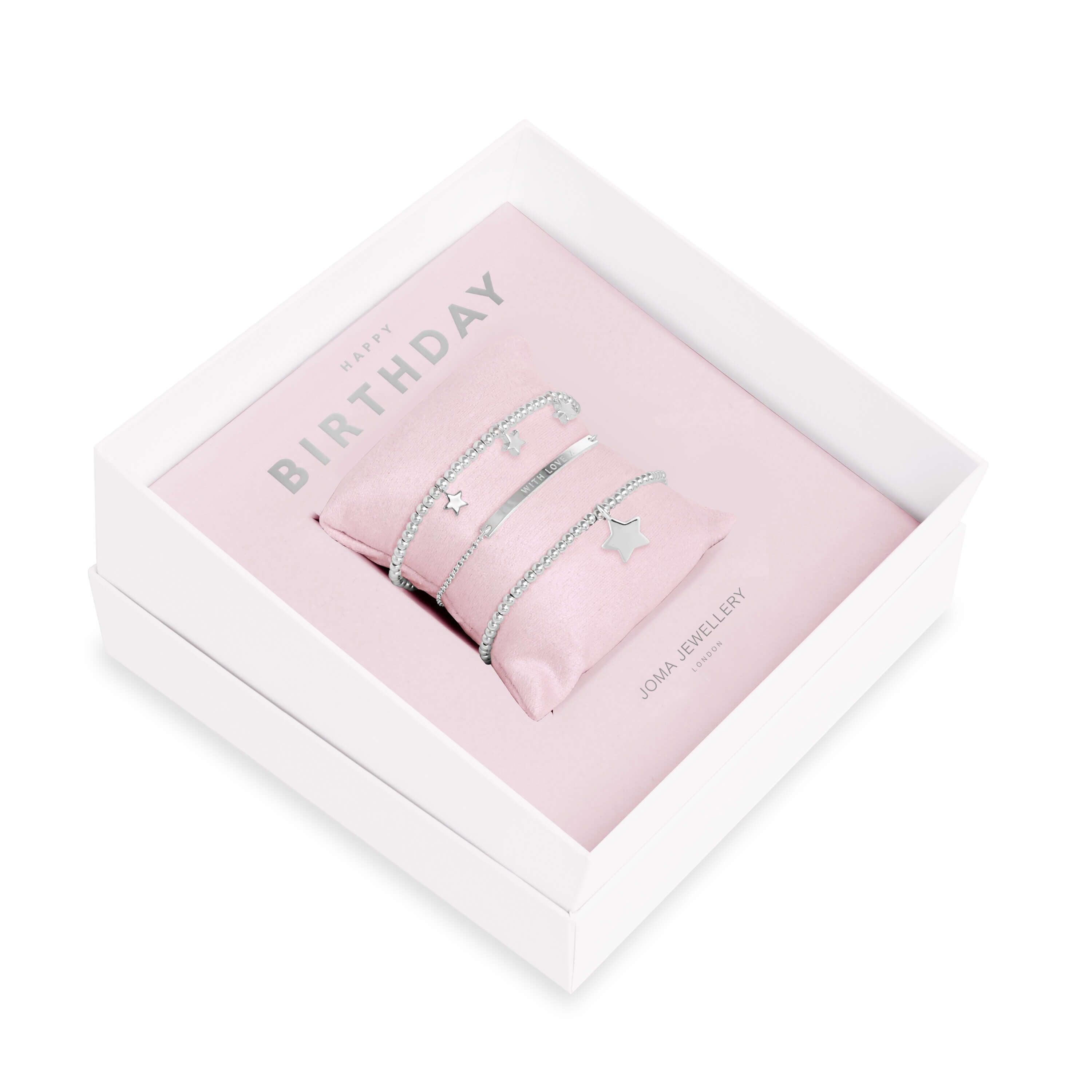 Occasion Gift Box -Happy Birthday -Silver Bracelets
