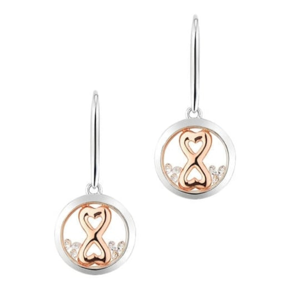Infinity Heart Earrings (E4410 ROCZ)