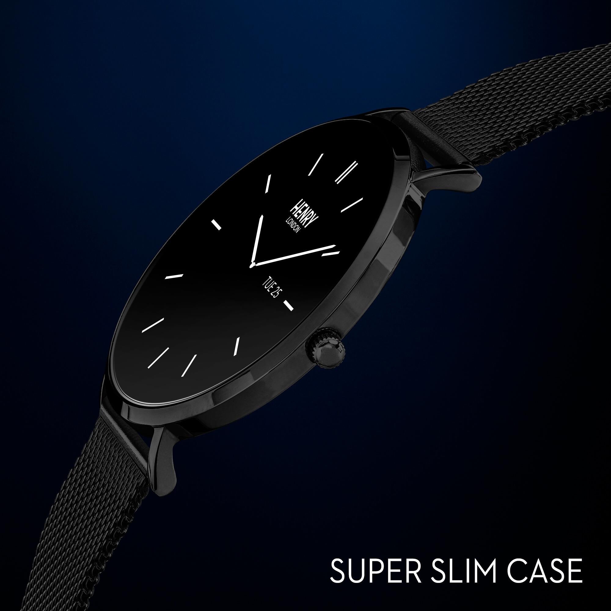 Smart Amoled Black Mesh Strap Watch