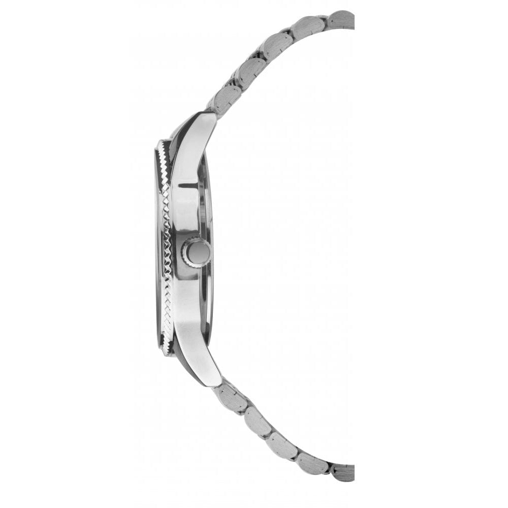 Stainless Steel Case, Blue Sunray Dial With Date Window & Bracelet Strap Gents Watch