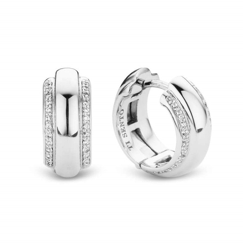 CZ Circle Hoop Earrings
