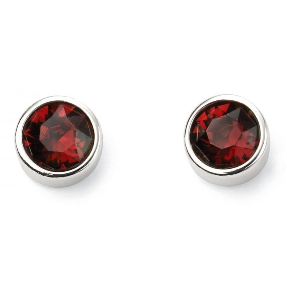 Jan Birth Stone Sterling Silver Earring