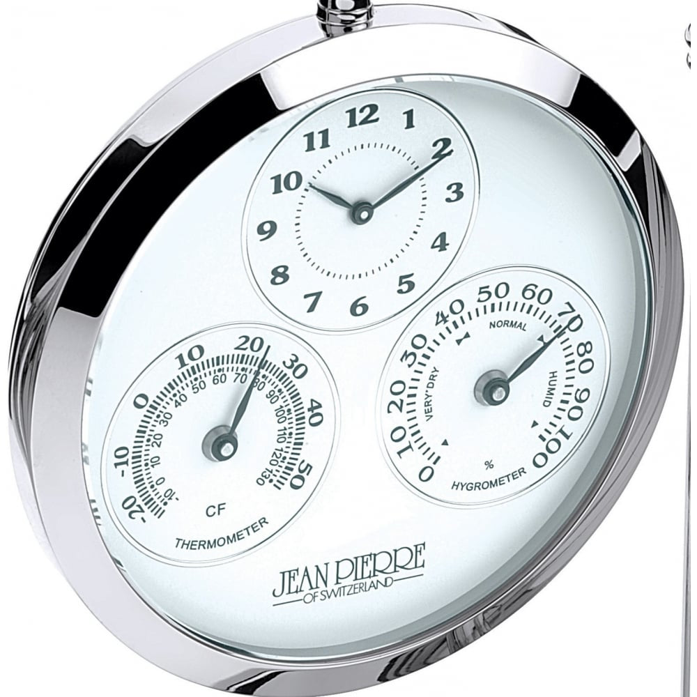 Gents Open Face 'Weather Station' Pocket Watch With Stand
