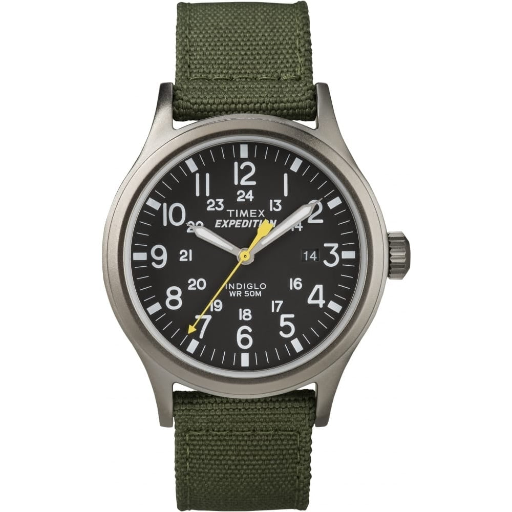 EXPEDITION METAL SCOUT GREEN NYLON STRAP
