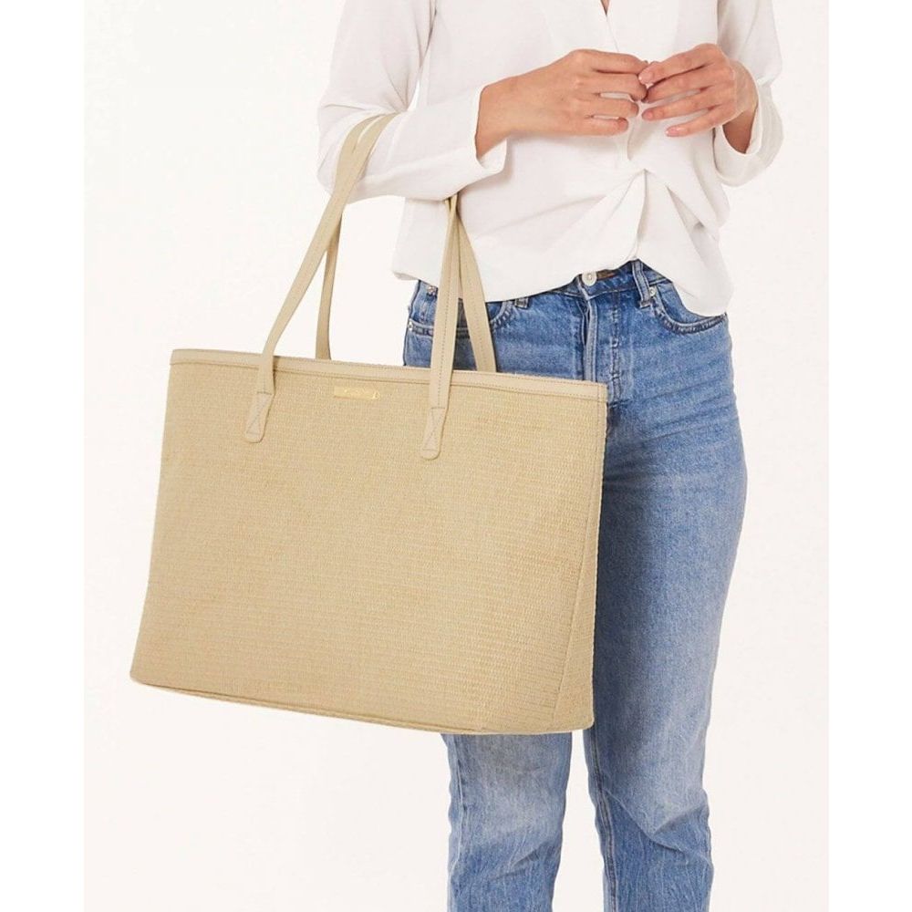 Callie Large Tote Beach Bag | Natural | 33.8 X 50 X 18cm
