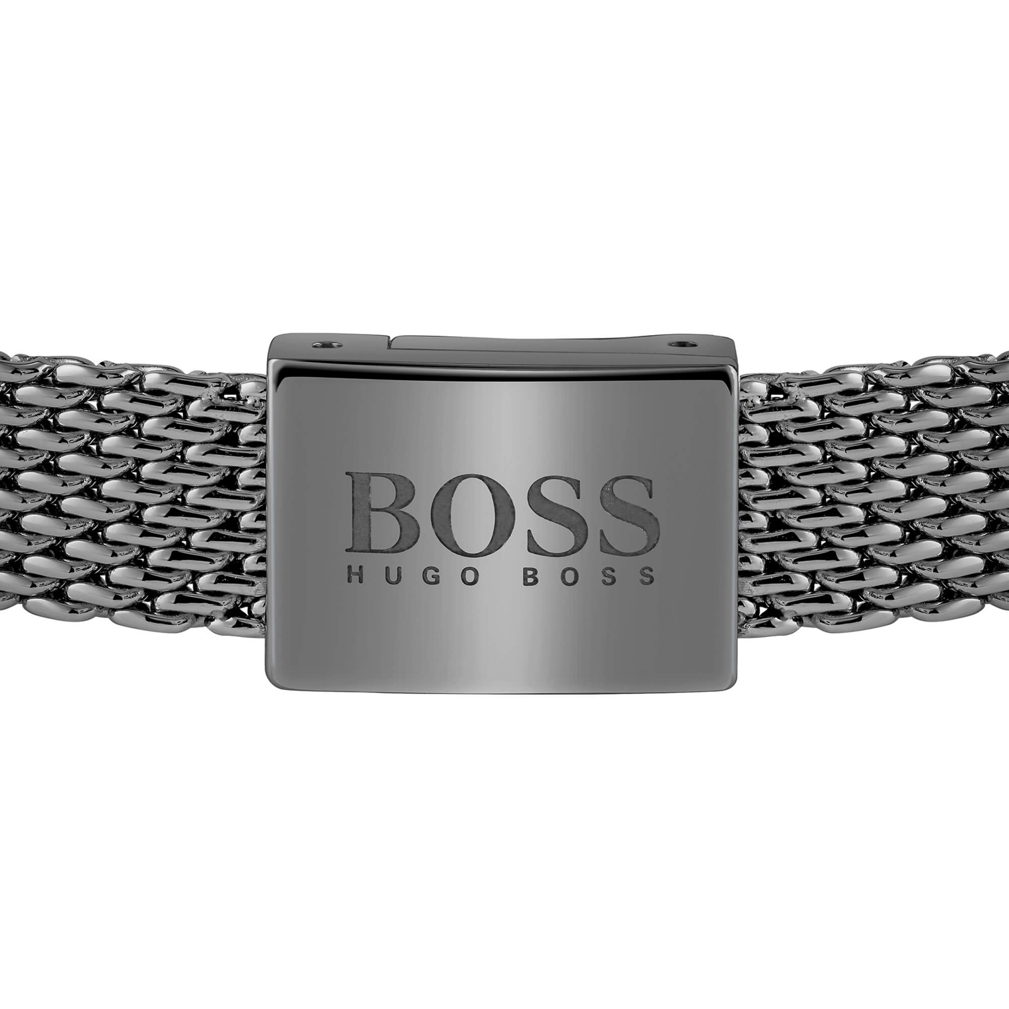 Essentials Grey IP Mesh Gents Bracelet