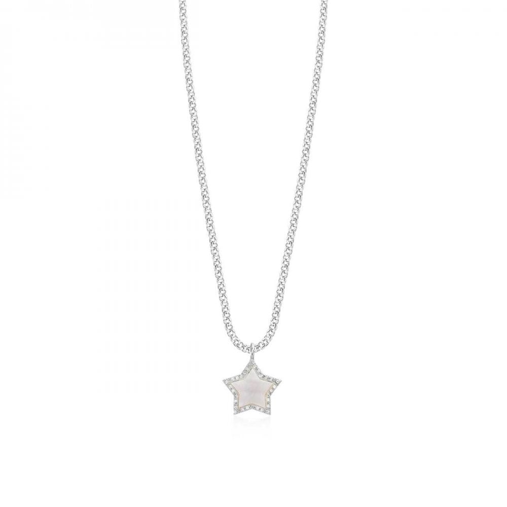 Pearlina | Silver | Mother Of Pearl Star | Necklace | 46cm + 5cm Extender