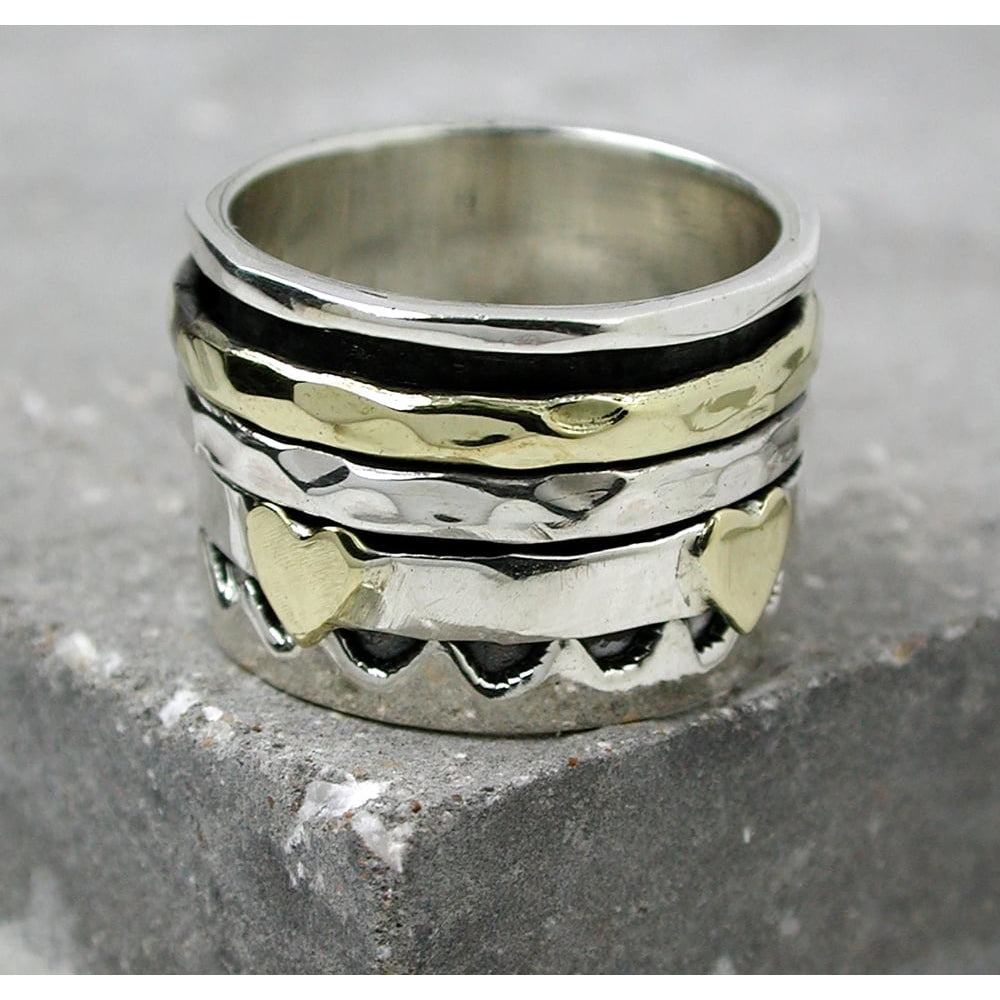 Spinning Ring With Heart