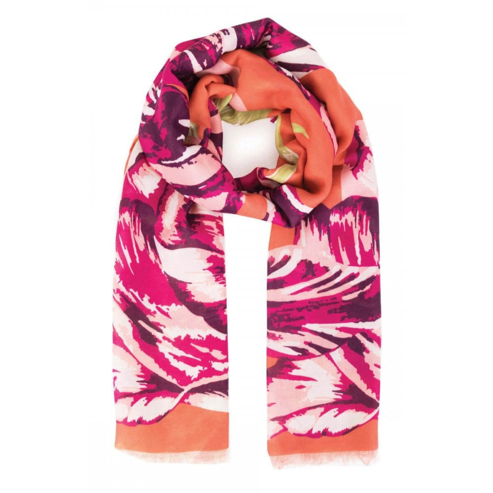 Tulip Print Burnt Orange