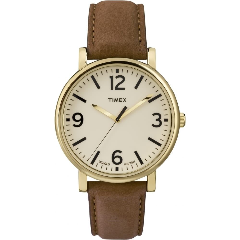 ORIGINAL CLASSIC ROUND GOLDTONE TAN STRAP TAN DIAL