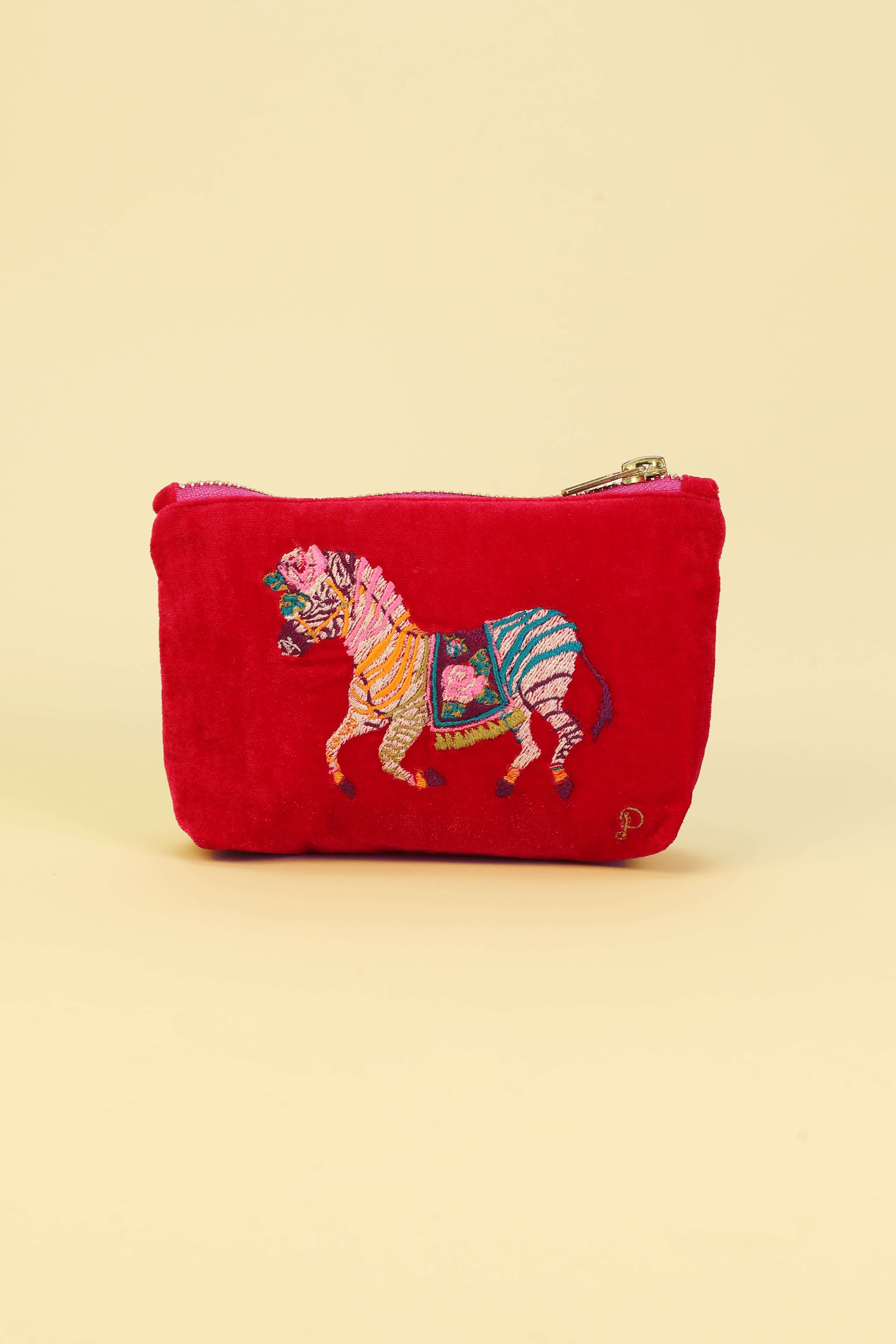 Zebra Carnival Mini Pouch