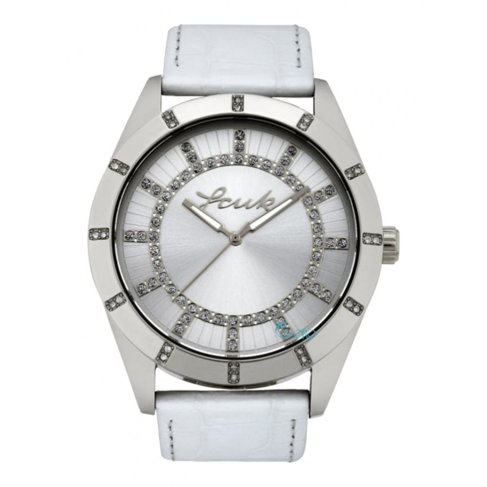Ladies Quartz Wristwatch With Stone Set Bezel And Dial
