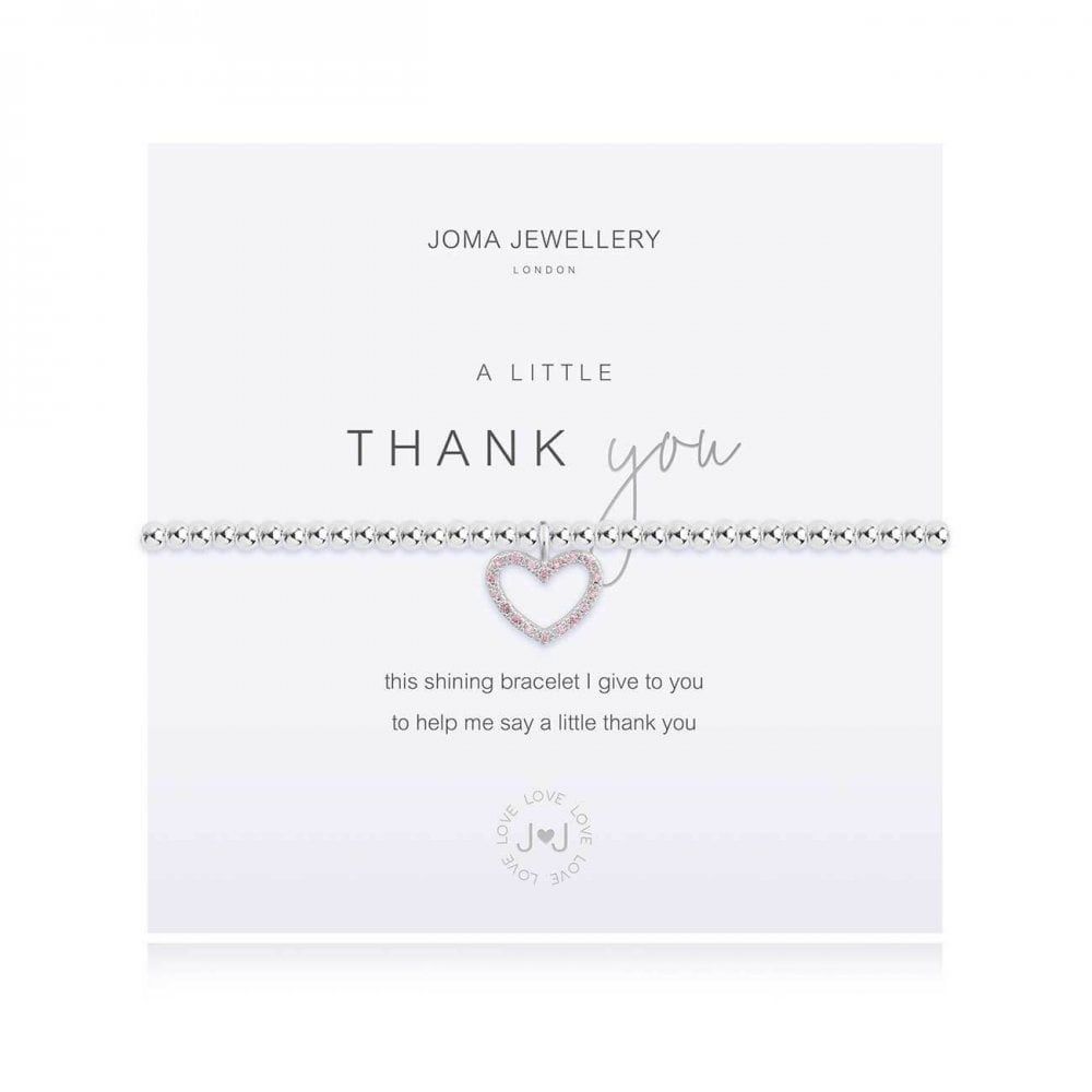 A Little Thank You Silver Bracelet 17.5cm
