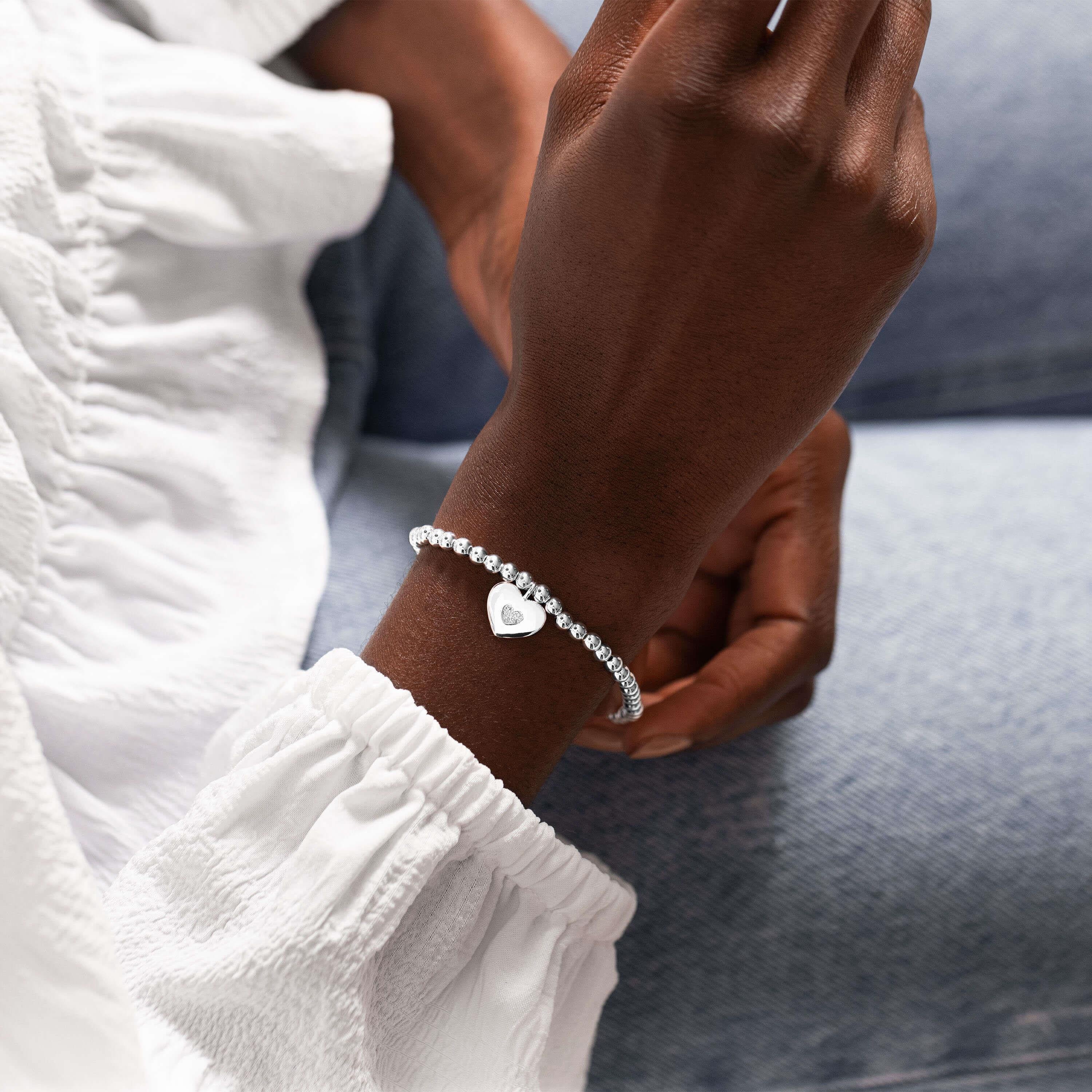 Beautifully Boxed A Littles | Happy First Mother's Day | Silver | Bracelet | 17.5cm Stretch