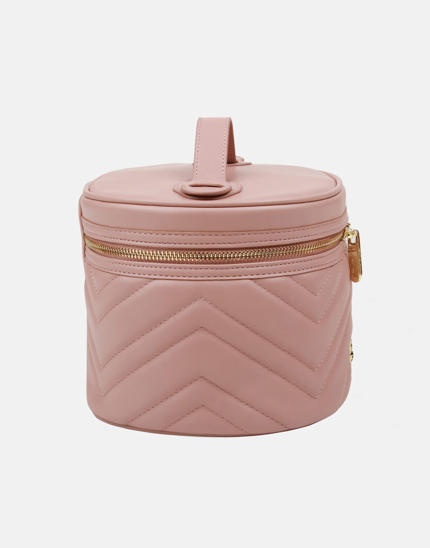 Quilted Vanity Beauty Case Pink