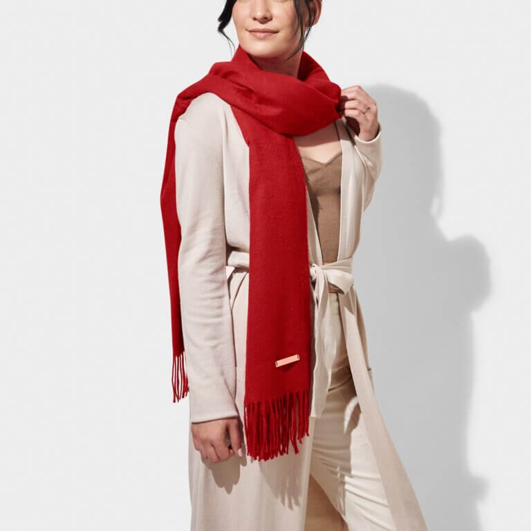 Blanket Scarf | Red | 190cm X 75cm X 0.5cm