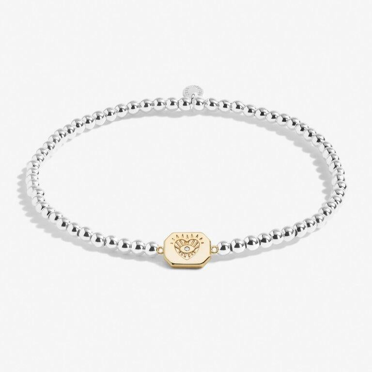 A Little 'Positive Vibes' Silver & Gold Plated Bracelet
