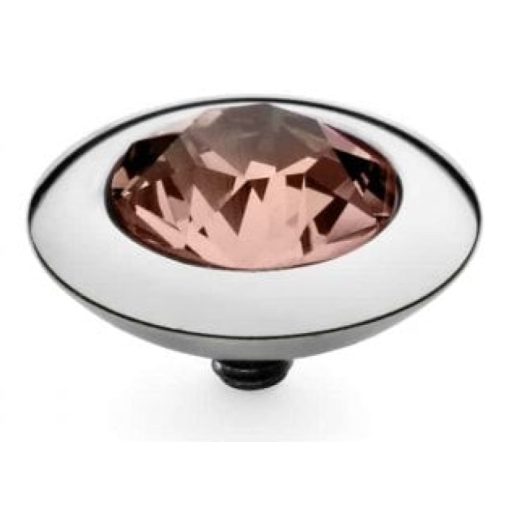 Famosa Silver 13mm Tondo Ring Top Vintage Rose