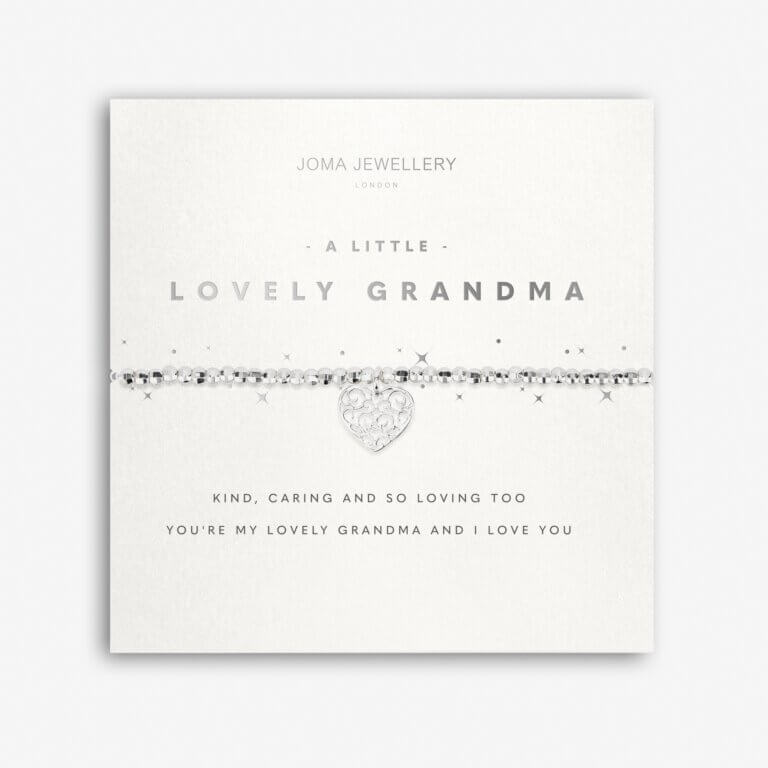 Faceted A Little | Lovely Grandma | Silver | Bracelet | 17.5cm Stretch