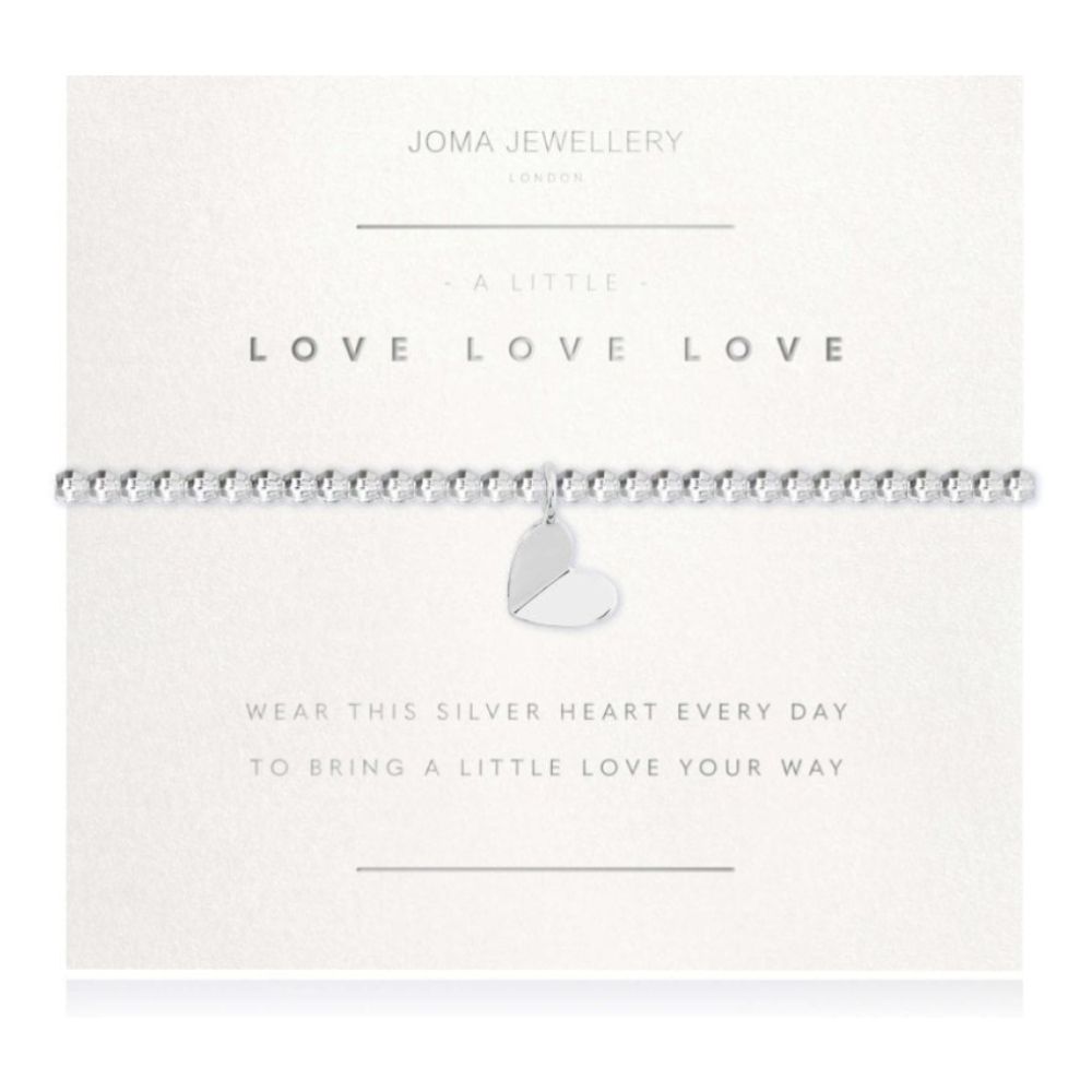 A Little | Love Love Love | Bracelet (Facetted) | 17.5cm Stretch