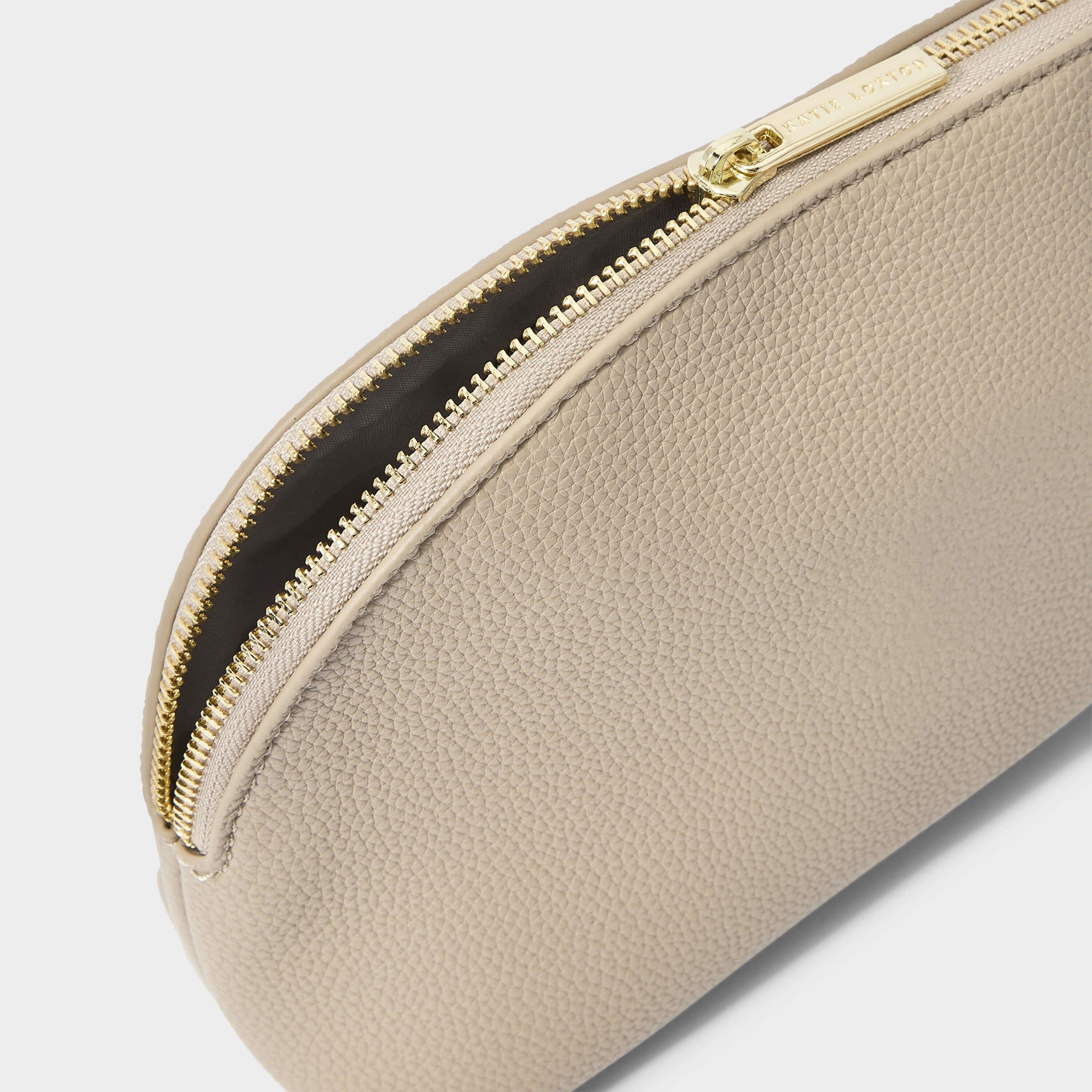 Secret Message Wash Bag | Taupe | 17 X 24.5 X 8cm