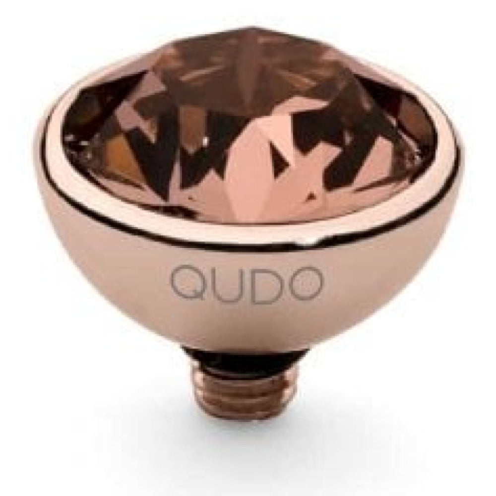 Famosa Rose Gold 10mm Bottone Ring Top Blush Rose