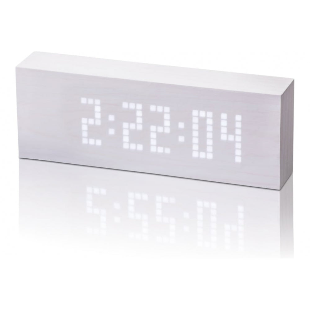 White Message Click Clock