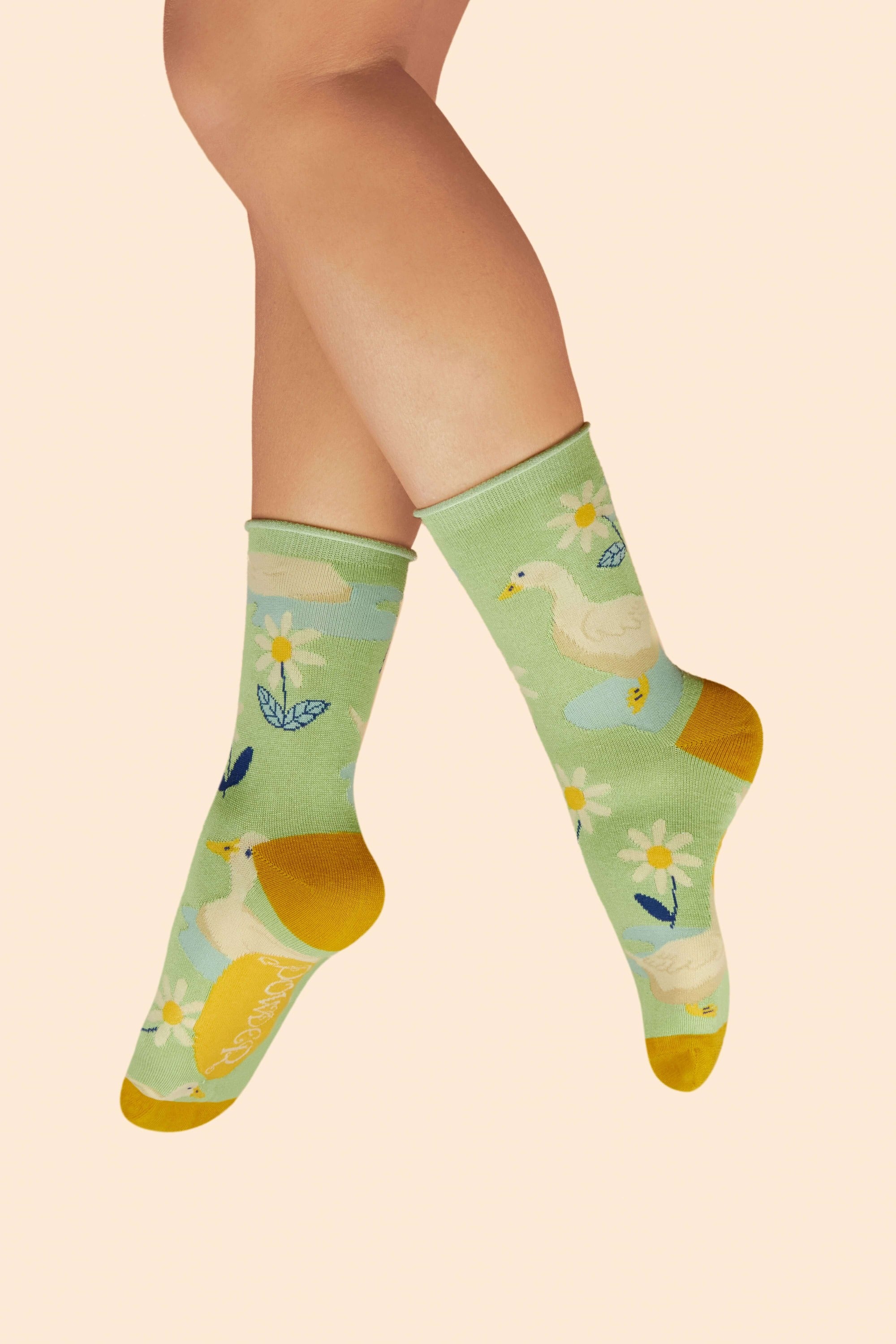 Happy Geese Ladies Ankle Socks - Mint