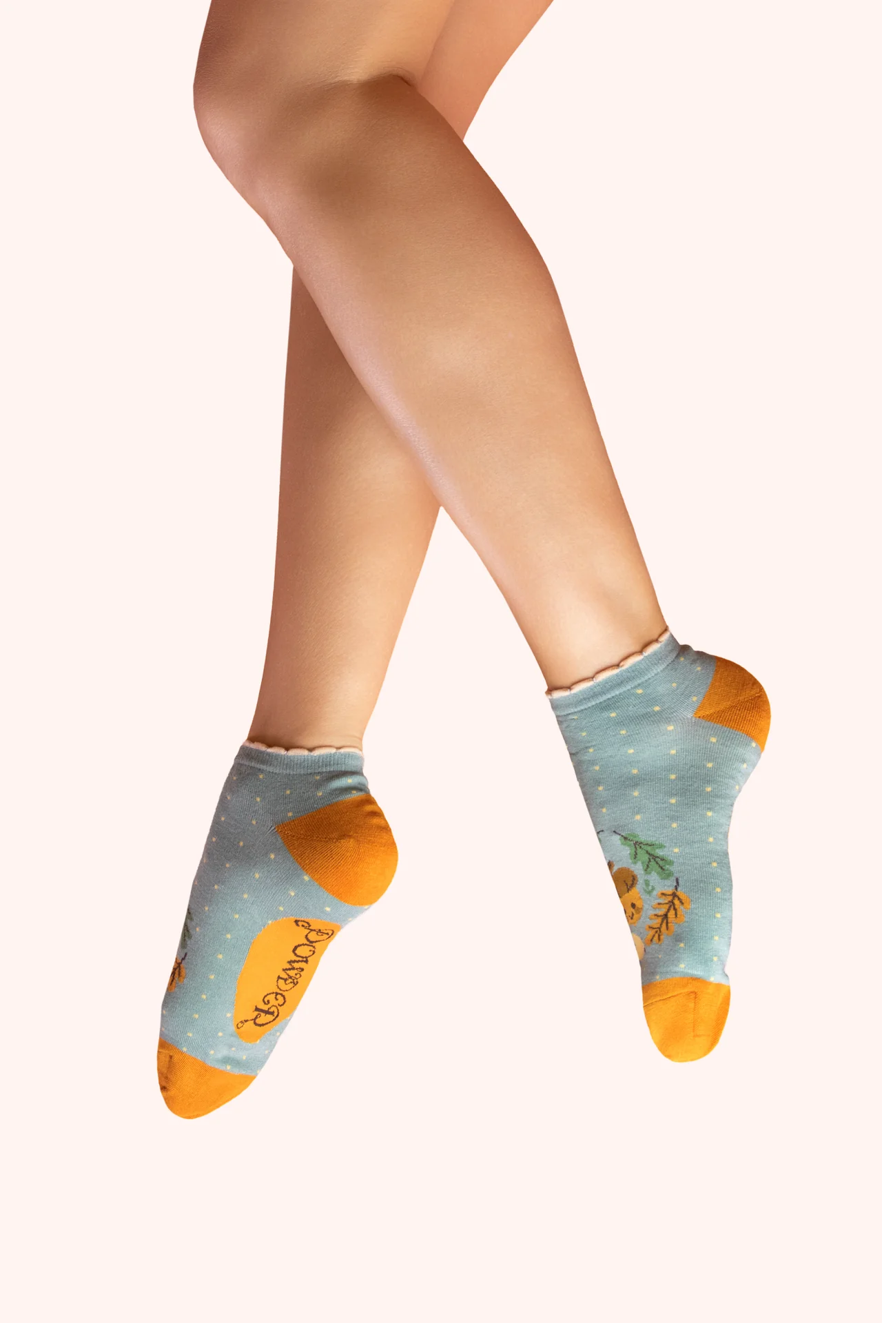 Trainer Socks - Happy Acorn - Ice