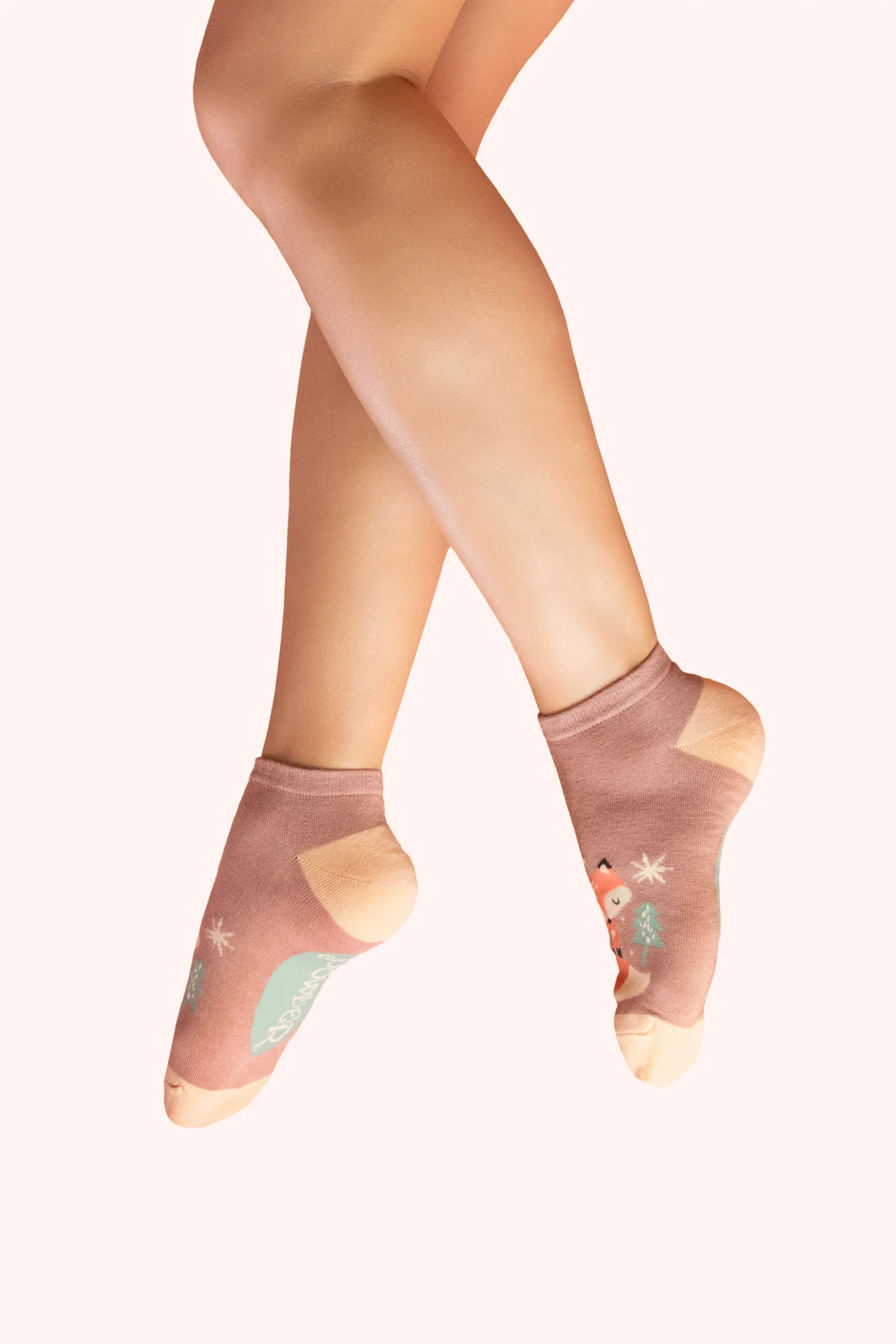Trainer Socks - Scandi Fox - Mocha
