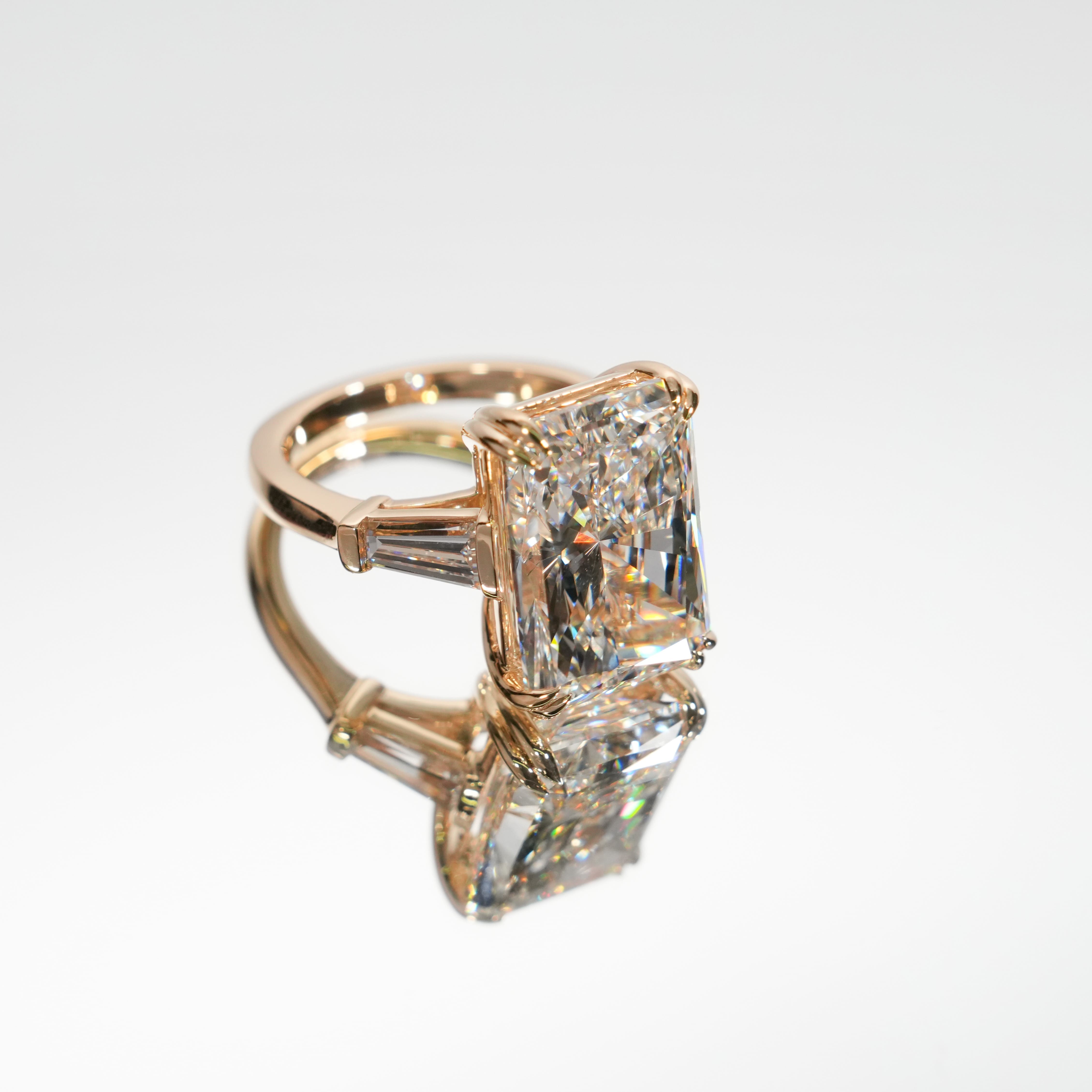 10ct Three Stone Bespoke Ring