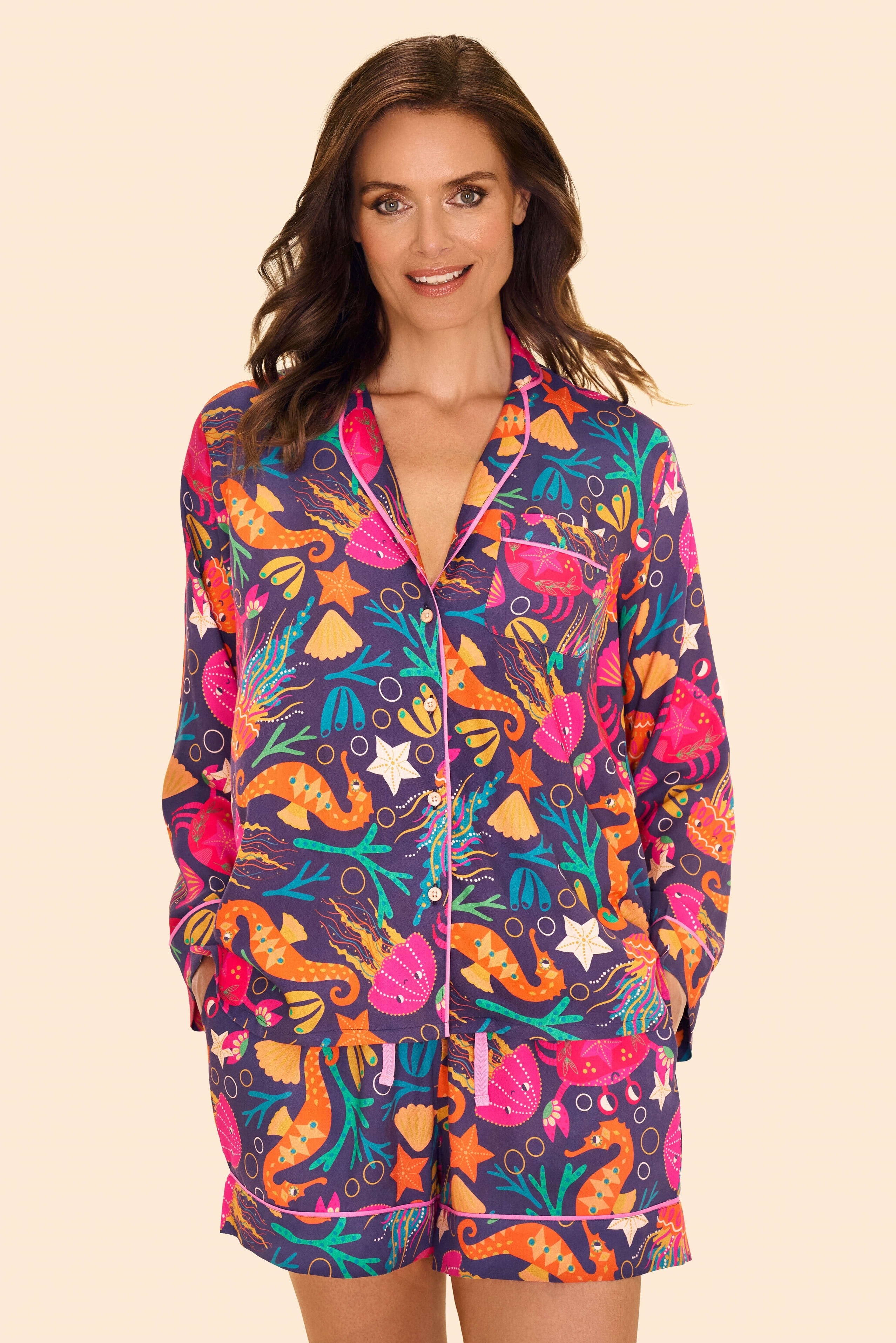 Seashore Friends Supersoft Pyjamas - Navy