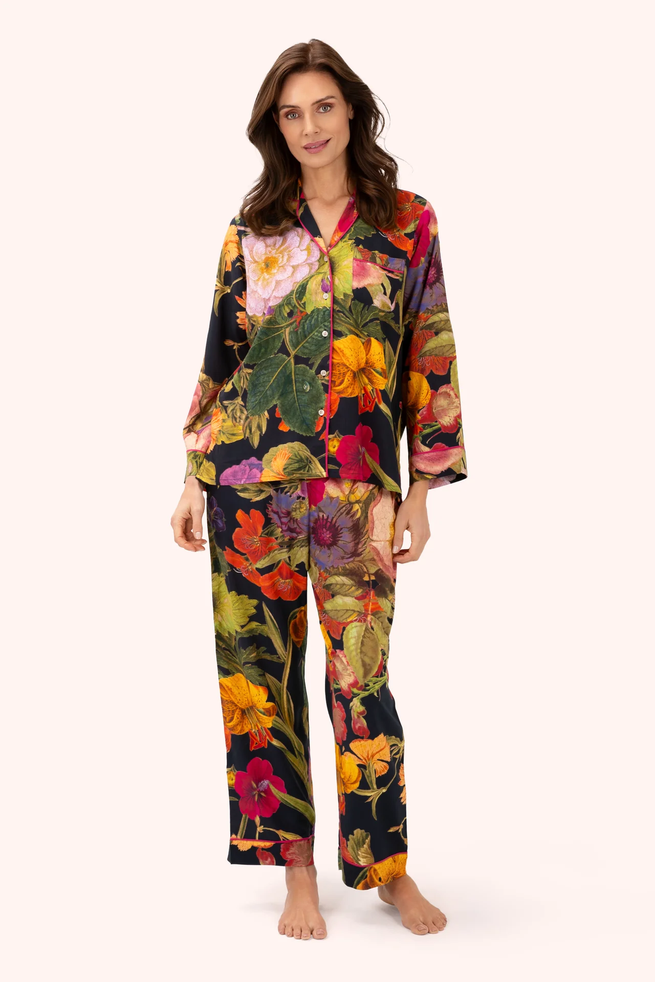 Supersoft Autumn Posy Midnight Pyjamas