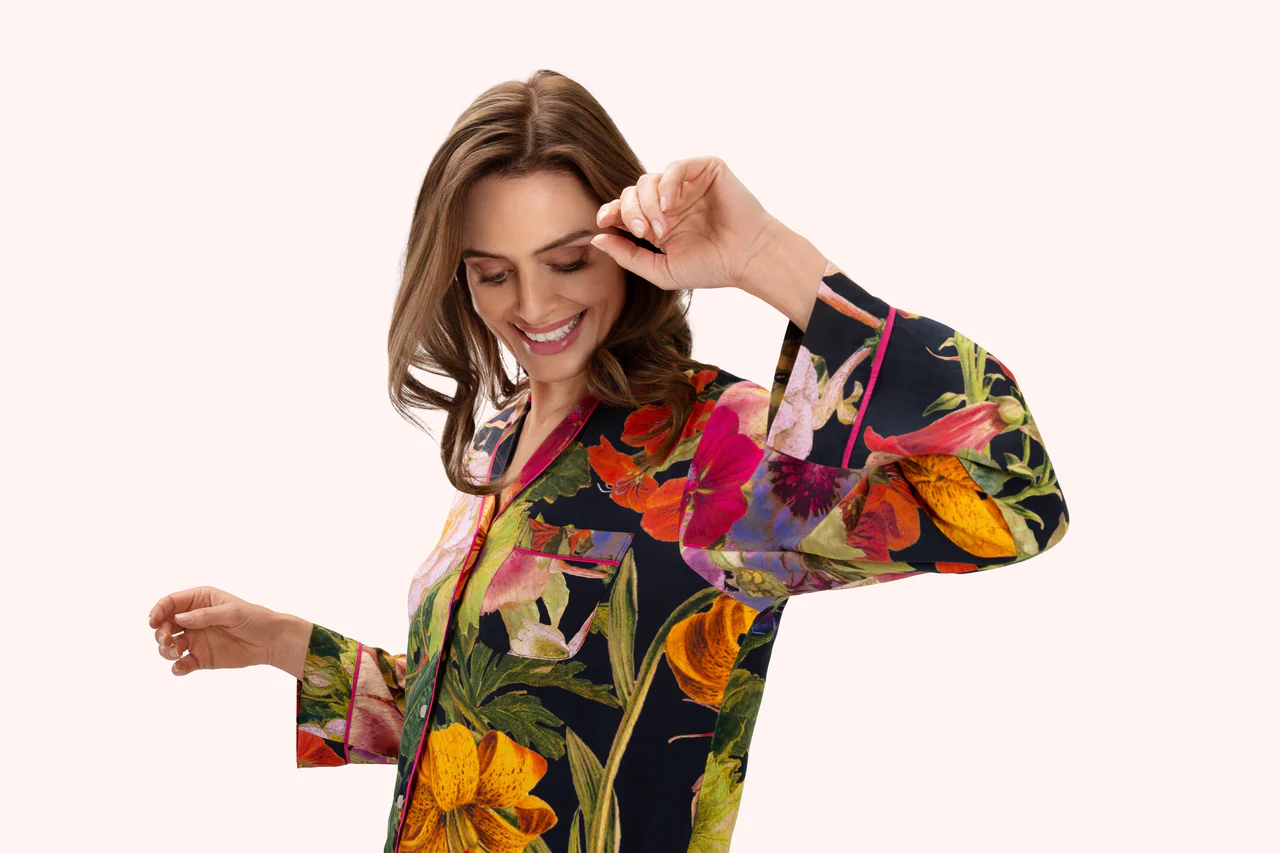 Supersoft Autumn Posy Midnight Pyjamas