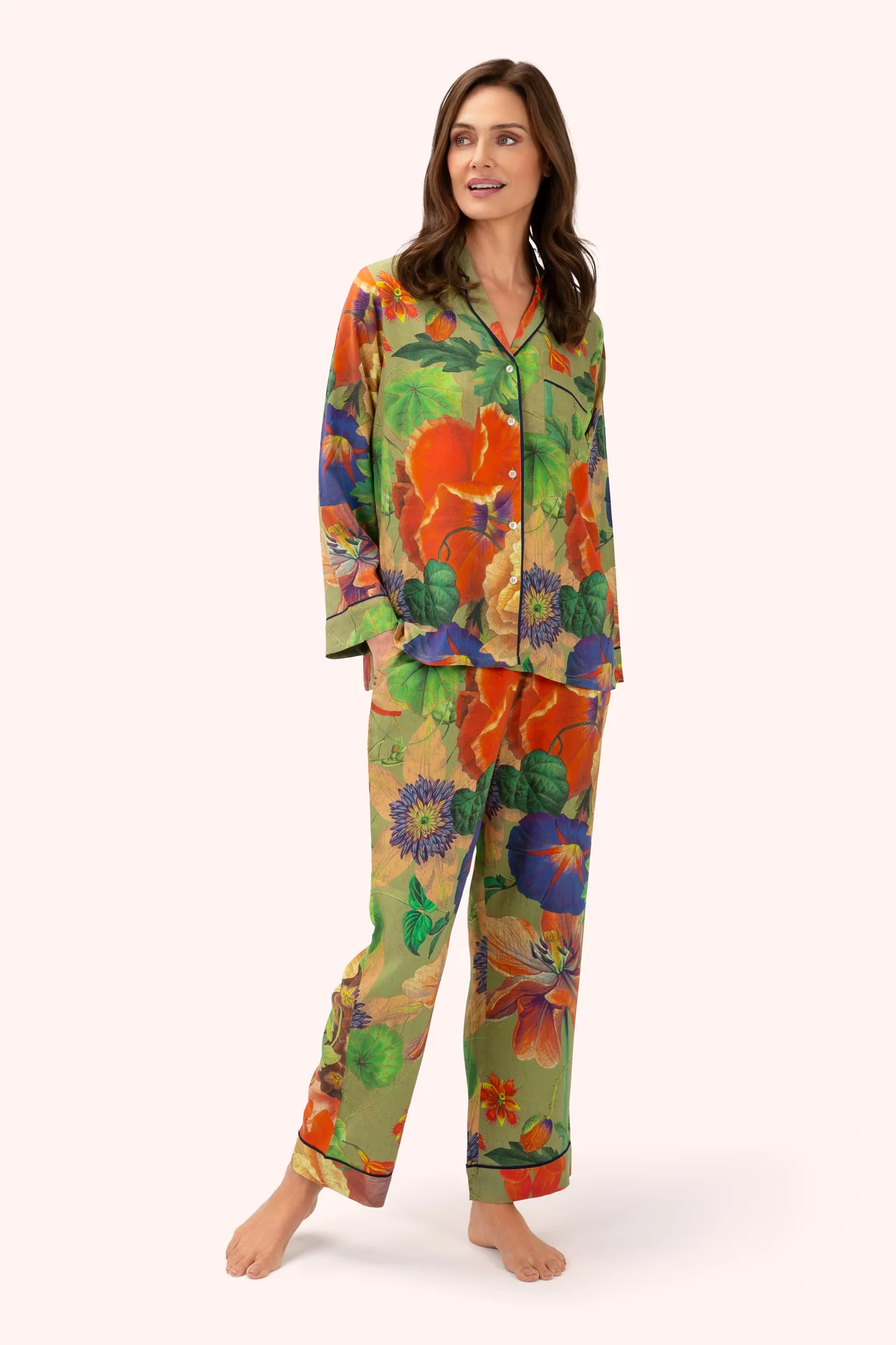 Supersoft Botanical Bouquet Sage Pyjamas