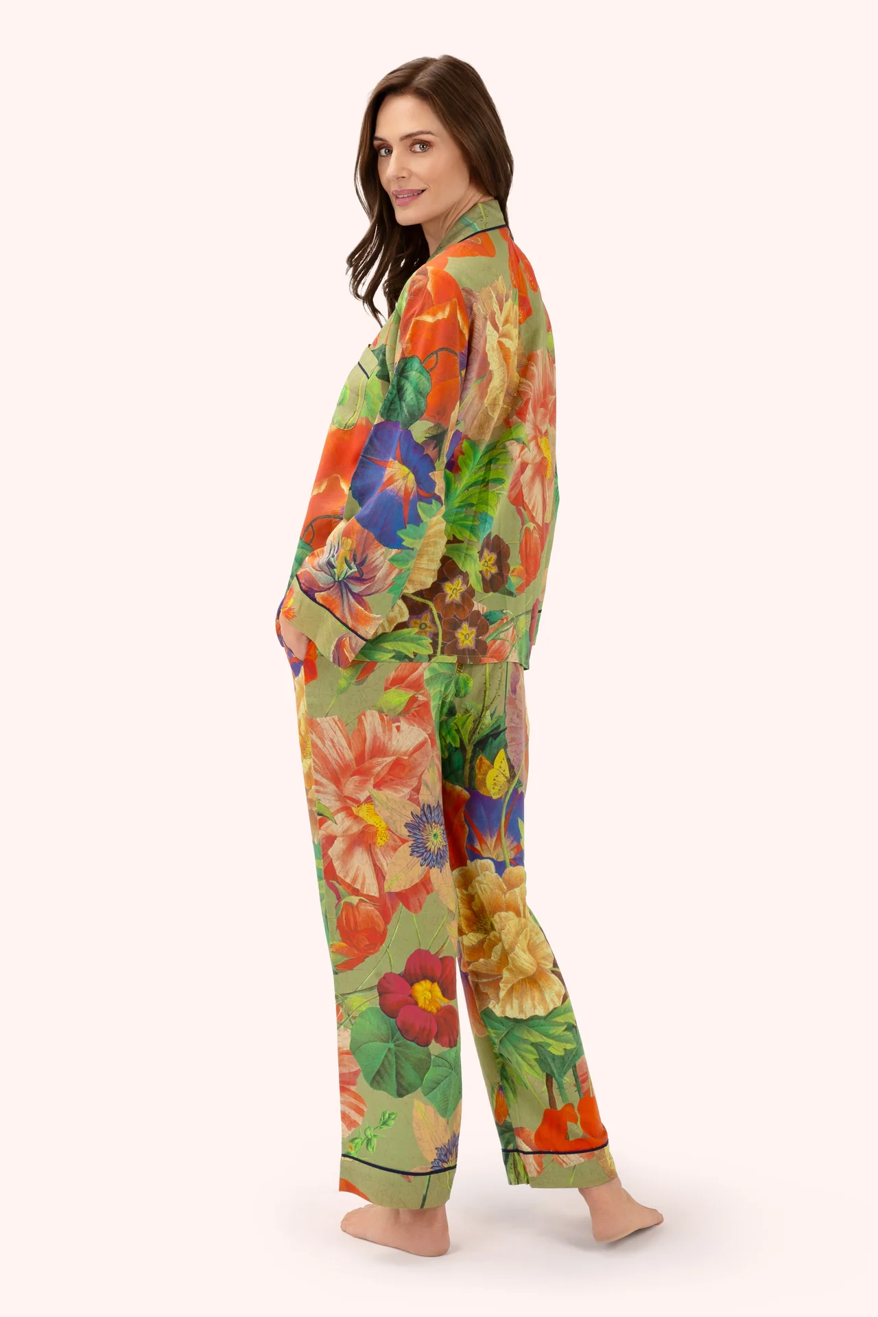Supersoft Botanical Bouquet Sage Pyjamas