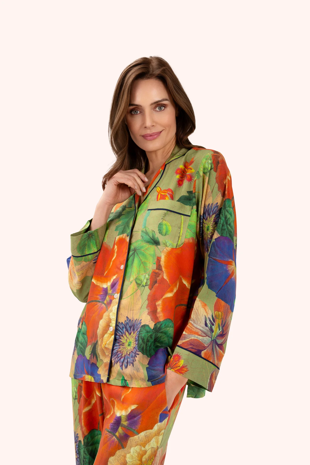 Supersoft Botanical Bouquet Sage Pyjamas