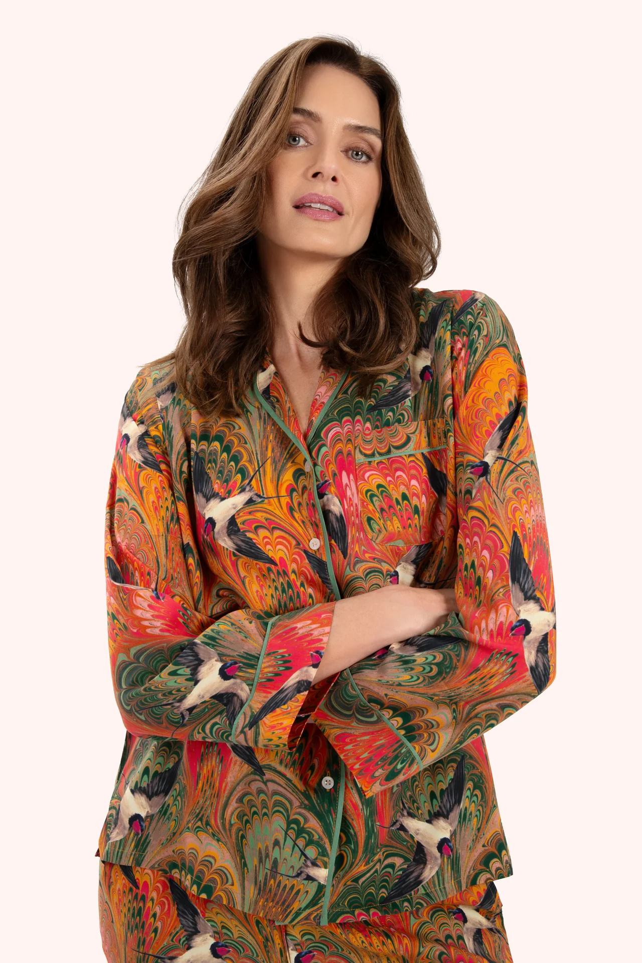 Supersoft Marbled Swallows Pyjamas