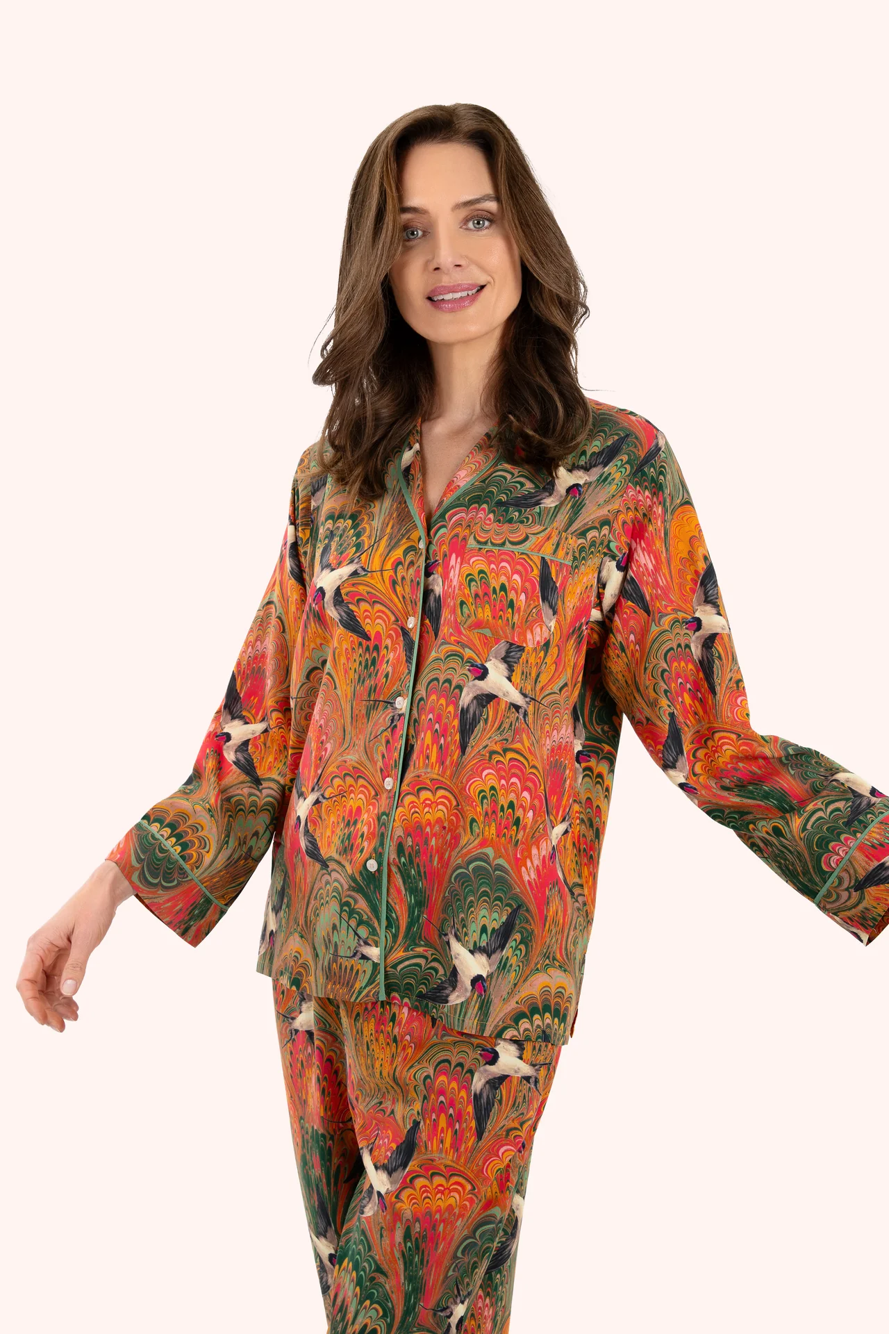 Supersoft Marbled Swallows Pyjamas