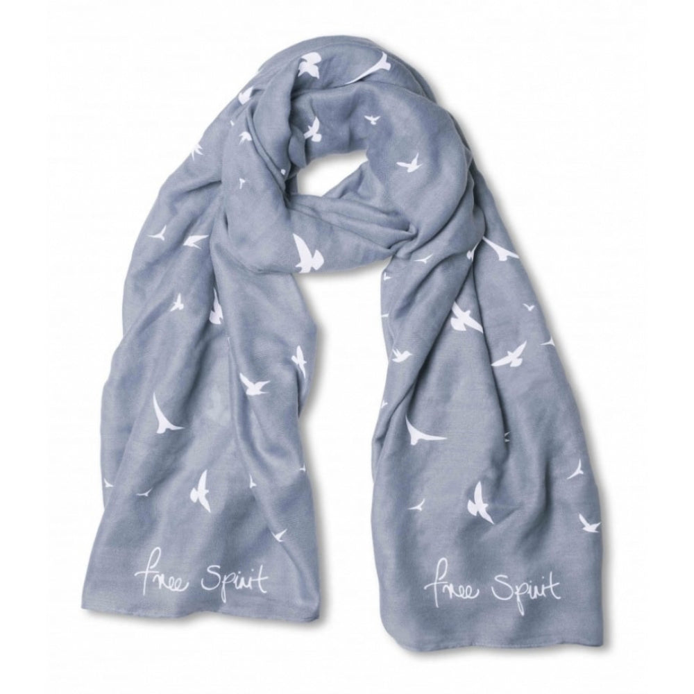 Sentiment Scarf - Free Spirit - Powder Blue