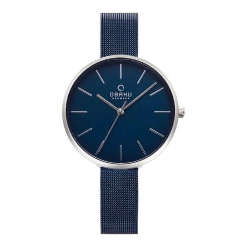 VIOL - ARCTIC Stainless Steel Case With Navy Blue Dial & Mesh Strap Ladies Watch
