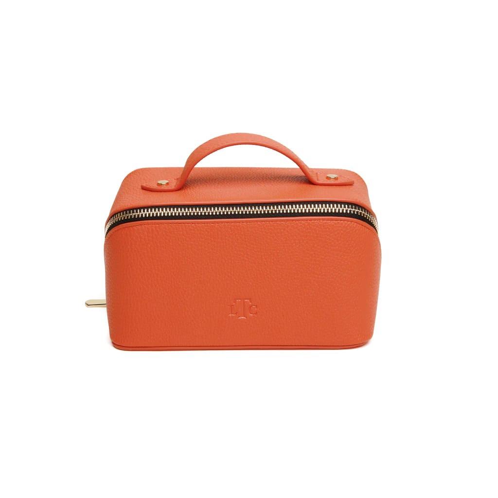 The London Train Case Co.- Orange & Black Train Mini Case